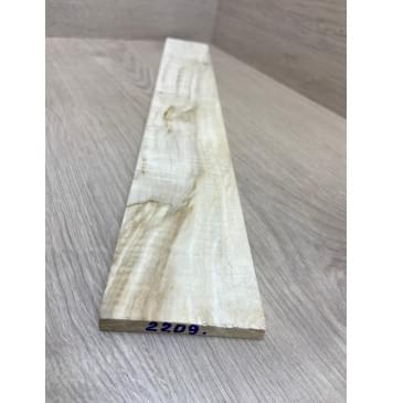 Клён Белый Явор, Волнистый заготовка накладки для электрогитары Смешанный АА Волна АА 8х75х550 мм-7