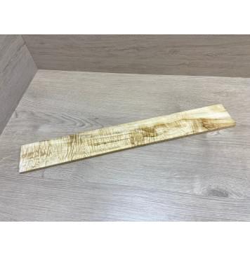 Клён Белый Явор, Волнистый заготовка накладки для электрогитары Смешанный АА Волна АА 8х75х550 мм-6