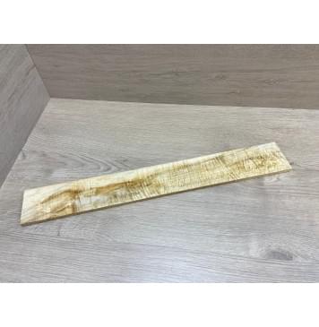 Клён Белый Явор, Волнистый заготовка накладки для электрогитары Смешанный АА Волна АА 8х75х550 мм-4