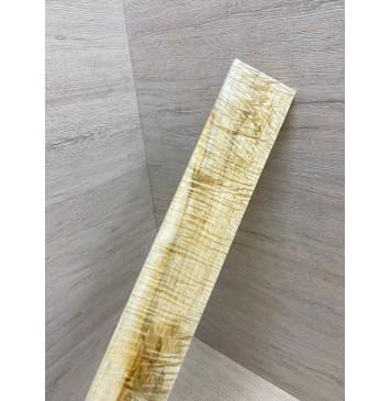 Клён Белый Явор, Волнистый заготовка накладки для электрогитары Смешанный АА Волна АА 8х75х550 мм-0