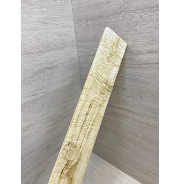 Клён Белый Явор, Волнистый заготовка накладки для электрогитары Смешанный АА Волна АА 8х75х550 мм-3