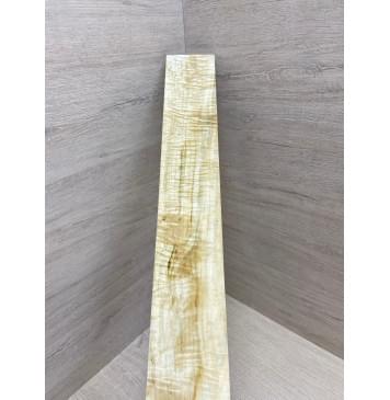 Клён Белый Явор, Волнистый заготовка накладки для электрогитары Смешанный АА Волна АА 8х75х550 мм-2
