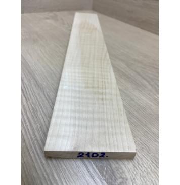 Клён Белый Явор, Волнистый заготовка накладки для электрогитары Смешанный ААА Волна АА 12х77х520 мм-4