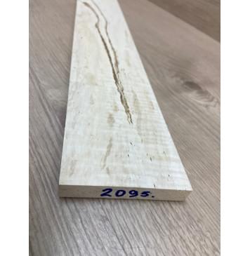 Клён Чёрный Явор, Волнистый заготовка накладки для электрогитары Смешанный  АА Волна А 14.5х82х540 мм-8