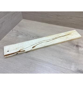 Клён Чёрный Явор, Волнистый заготовка накладки для электрогитары Смешанный  АА Волна А 14.5х82х540 мм-1