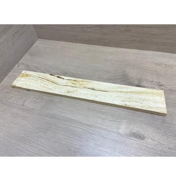 Клён Чёрный Явор, Волнистый заготовка накладки для электрогитары Смешанный  АА Волна А 14.5х82х540 мм-3