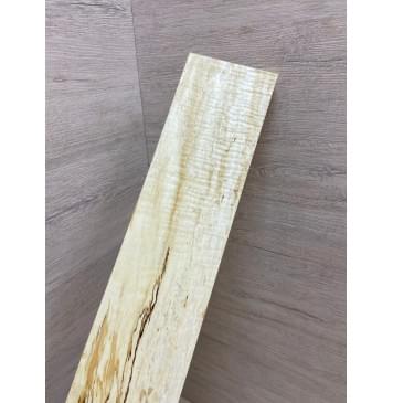 Клён Чёрный Явор, Волнистый заготовка накладки для электрогитары Смешанный  АА Волна А 14.5х82х540 мм-0