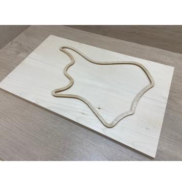 Клён Белый заготовка на топ для Тревел гитары Смешанный АА 18.3х153х503 мм - 2 шт.(книжкой)-1