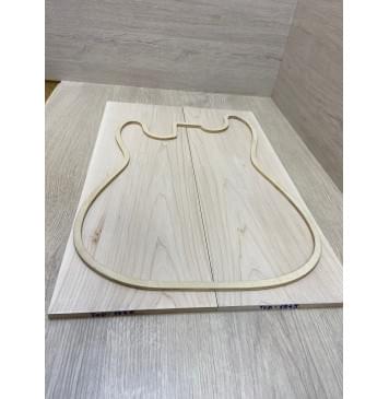 Клён Белый заготовка на топ Смешанный АА 8.5х176х527 мм - 2 шт. (книжкой)-5