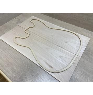 Клён Белый заготовка на топ Смешанный АА 8.5х176х527 мм - 2 шт. (книжкой)-6