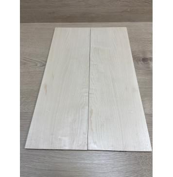 Клён Белый заготовка на топ для Тревел гитары Смешанный ААА 7.5х134х420 мм - 2 шт.(книжкой)-0