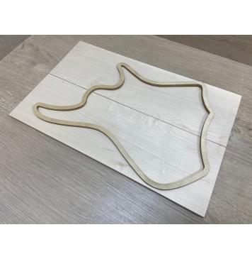 Клён Белый заготовка на топ для Тревел гитары Смешанный ААА 7.5х134х420 мм - 2 шт.(книжкой)-4