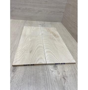 Клён Белый заготовка на топ для Тревел гитары Смешанный ААА 7.5х138-143х385 мм - 2 шт.(книжкой)-6