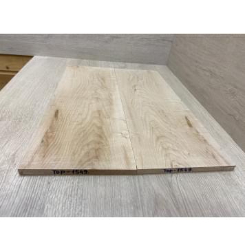 Клён Американский "Птичий Глаз" заготовка на топ Тангент АА Волна А 11.5х174-186х502 мм - 2 шт (книжкой)-12