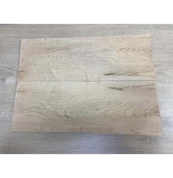 Клён Американский "Птичий Глаз" заготовка на топ Тангент АА Волна А 11.5х174-186х502 мм - 2 шт (книжкой)-10