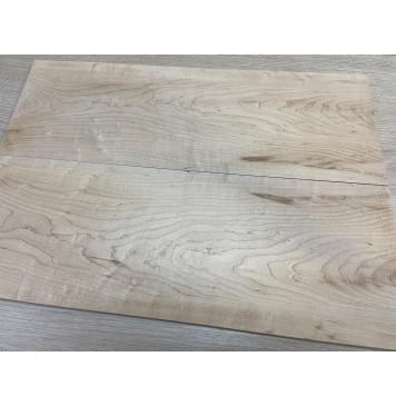 Клён Американский "Птичий Глаз" заготовка на топ Тангент АА Волна А 11.5х174-186х502 мм - 2 шт (книжкой)-9