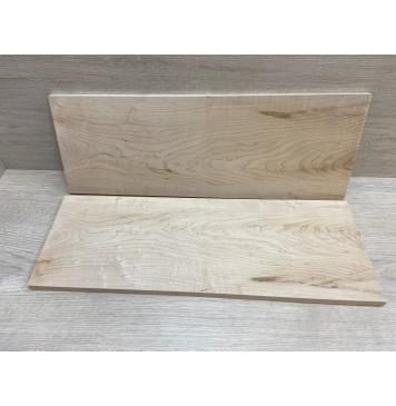 Клён Американский "Птичий Глаз" заготовка на топ Тангент АА Волна А 11.5х174-186х502 мм - 2 шт (книжкой)-6