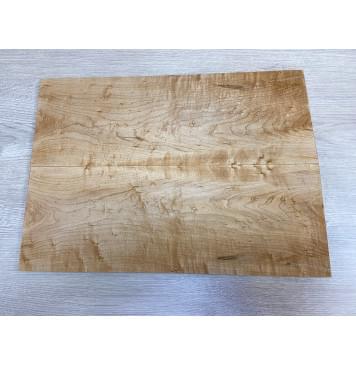 Клён Американский "Птичий Глаз" заготовка на топ Тангент АА Волна А 11.5х174-186х502 мм - 2 шт (книжкой)-5