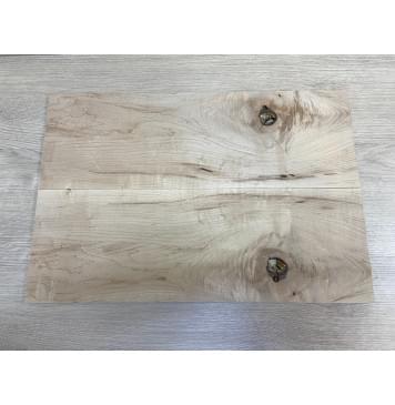 Клён Американский "Птичий Глаз" заготовка на топ под заливку Смешанный АА 9х178х530 мм - 2 шт (книжкой)-0