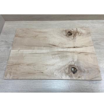 Клён Американский "Птичий Глаз" заготовка на топ под заливку Смешанный АА 9х178х530 мм - 2 шт (книжкой)-8