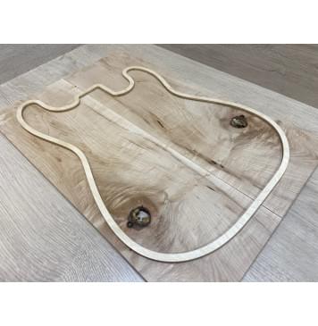 Клён Американский "Птичий Глаз" заготовка на топ под заливку Смешанный АА 9х178х530 мм - 2 шт (книжкой)-6