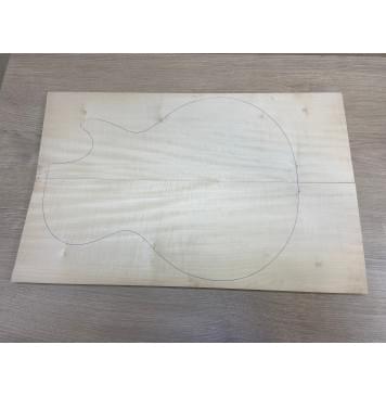 Клён Американский Белый Волнистый заготовка на топ Смешанный А Волна А 18х177х550 мм (2 шт книжкой)-0