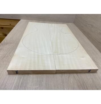 Клён Американский Белый Волнистый заготовка на топ Смешанный А Волна А 18х177х550 мм (2 шт книжкой)-8