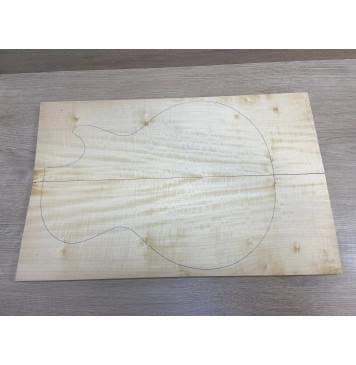 Клён Американский Белый Волнистый заготовка на топ Смешанный А Волна А 18х177х550 мм (2 шт книжкой)-7