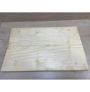 Клён Американский Белый Волнистый заготовка на топ Смешанный А Волна А 18х177х550 мм (2 шт книжкой)-6