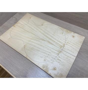 Клён Американский Белый Волнистый заготовка на топ Смешанный А Волна А 18х177х550 мм (2 шт книжкой)-5