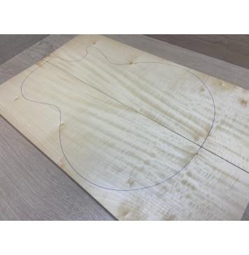 Клён Американский Белый Волнистый заготовка на топ Смешанный А Волна А 18х177х550 мм (2 шт книжкой)-4