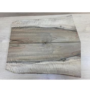 Орех Грецкий Волнистый заготовка на топ Смешанный АА Волна ААА 22х200-244х515-540 мм - 2 шт. (книжкой) Уценка-трещины-4