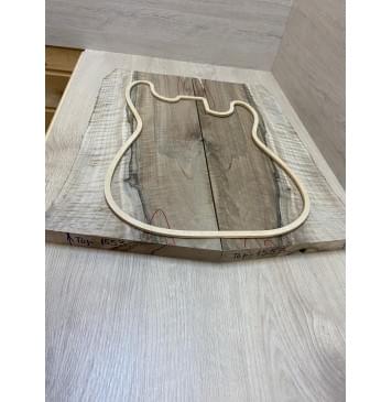 Орех Грецкий Волнистый заготовка на топ Смешанный АА Волна ААА 22х200-244х515-540 мм - 2 шт. (книжкой) Уценка-трещины-11