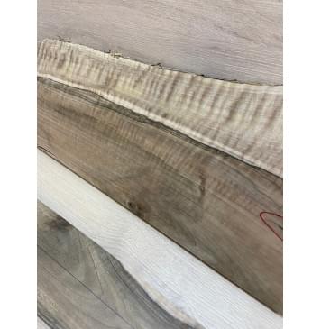 Орех Грецкий Волнистый заготовка на топ Смешанный АА Волна ААА 22х200-244х515-540 мм - 2 шт. (книжкой) Уценка-трещины-7