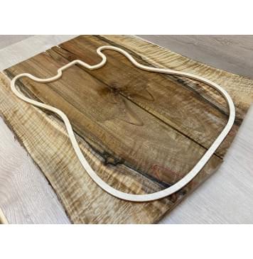 Орех Грецкий Волнистый заготовка на топ Смешанный АА Волна ААА 22х200-244х515-540 мм - 2 шт. (книжкой) Уценка-трещины-18