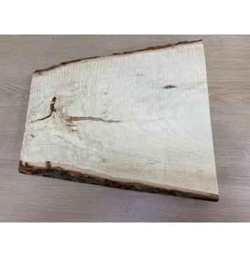 Клён Белый Явор, Волнистый заготовка корпуса для Тревел гитары Тангент А Волна ААА 42х240-370х402 мм (Массив) Уценка-трещина-7