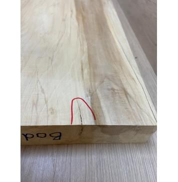 Клён Американский Волнистый заготовка корпуса Смешанный АА Волна А 48х370-390х500-512 мм (Массив)-4