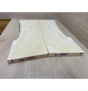 Клён Американский Каповый заготовка на топ Смешанный АА 20х162-195х545 мм- 2 шт.(книжкой)-5