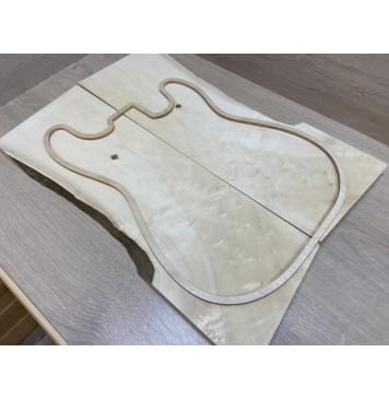 Клён Американский Каповый заготовка на топ Смешанный АА 20х162-195х545 мм- 2 шт.(книжкой)-3