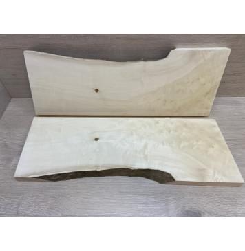 Клён Американский Каповый заготовка на топ Смешанный АА 20х162-195х545 мм- 2 шт.(книжкой)-1