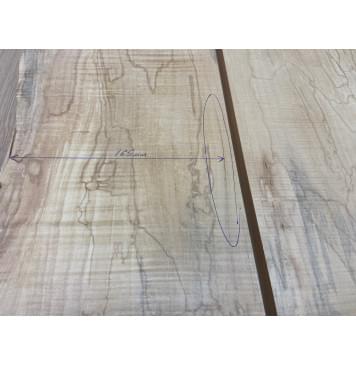 Клён Американский Волнистый заготовка на топ Смешанный АА Волна АА 20х190-205х400-525 мм - 2 шт. (книжкой)-3