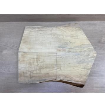 Клён Американский Волнистый заготовка на топ Смешанный АА Волна АА 20х190-205х400-525 мм - 2 шт. (книжкой)-2