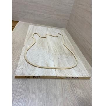 Клён Чёрный заготовка на топ Тангент ААА 17х194х650 мм - 2 шт. (книжкой)-2