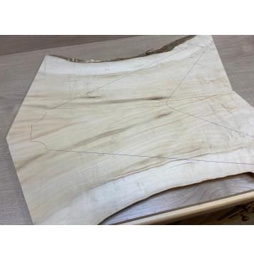 Клён Американский заготовка на топ Смешанный АА 15х190-255х540-560 мм - 2 шт. (книжкой)-6