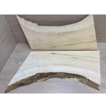 Клён Американский заготовка на топ Смешанный АА 15х190-255х540-560 мм - 2 шт. (книжкой)-3