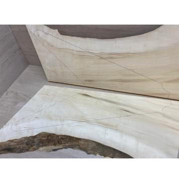 Клён Американский заготовка на топ Смешанный АА 15х190-255х540-560 мм - 2 шт. (книжкой)-2