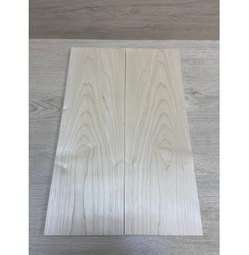 Клён Белый заготовка на топ для Тревел гитары Тангент АА 10х147х445 мм - 2 шт.(книжкой)-0