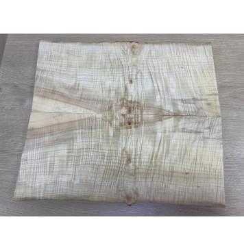 Клён Американский Волнистый заготовка на топ Смешанный АА Волна ААА 19х200х490 мм - 2 шт. (книжкой) Уценка-трещины-4