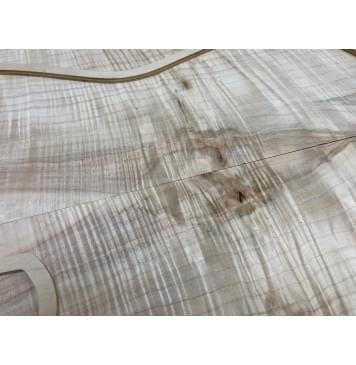 Клён Американский Волнистый заготовка на топ Смешанный АА Волна ААА 19х200х490 мм - 2 шт. (книжкой) Уценка-трещины-2