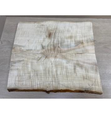 Клён Американский Волнистый заготовка на топ Смешанный АА Волна ААА 19х200х490 мм - 2 шт. (книжкой) Уценка-трещины-25